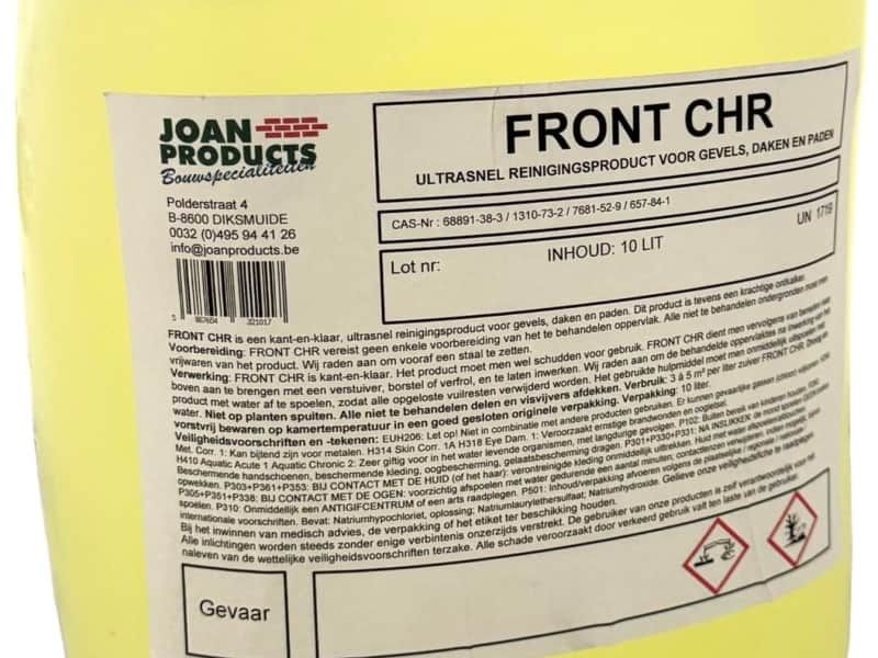 FRONT CHR Gevelreinigingsproducten - Joan Products